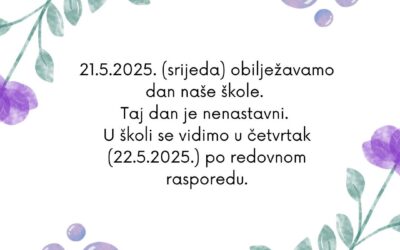 Dan škole 21. svibnja 2025.