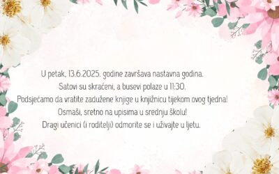 Kraj nastavne 2024./2025. godine