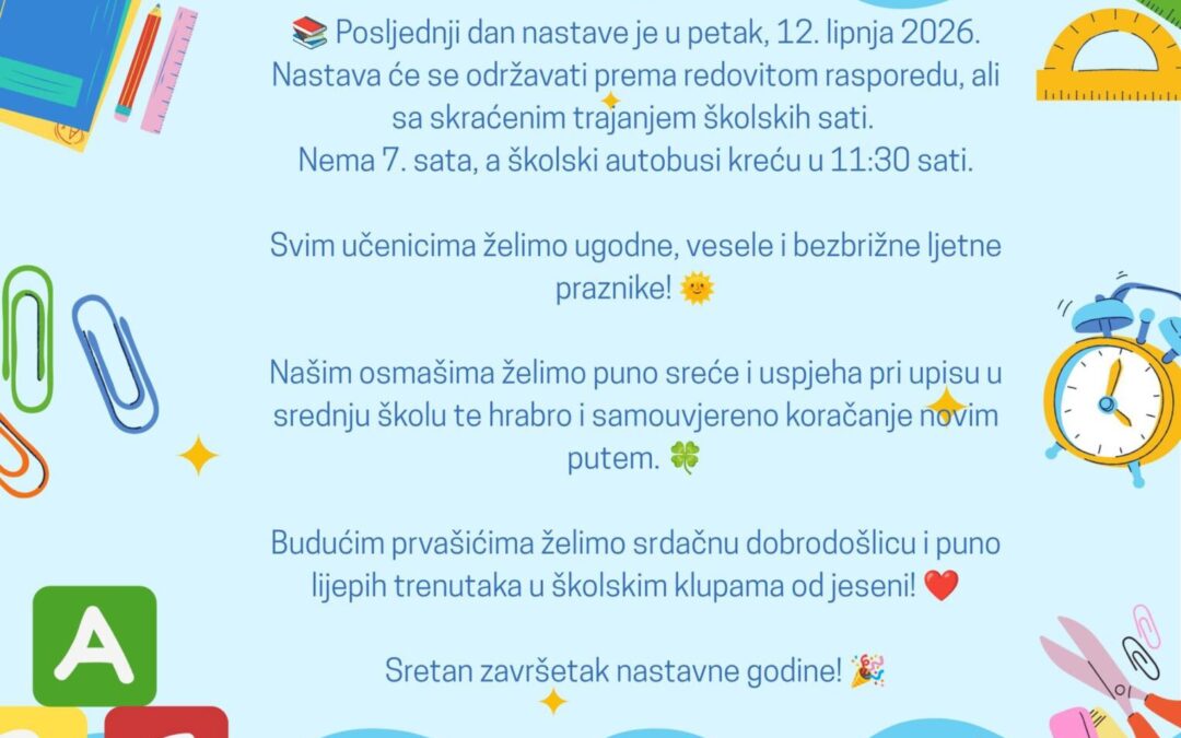 Kraj nastavne godine