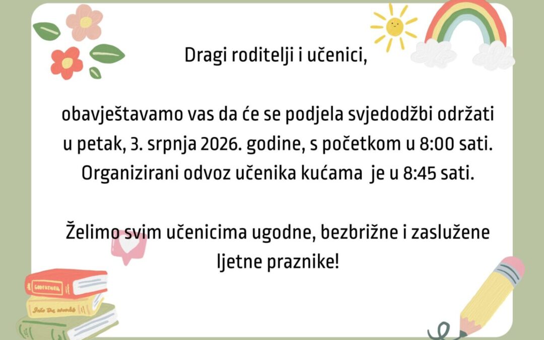 Podjela svjedodžbi