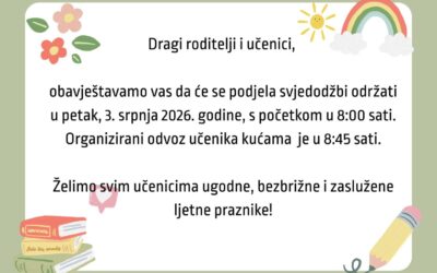 Podjela svjedodžbi