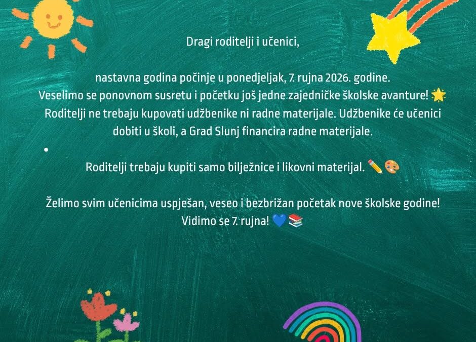 Početak nastavne godine